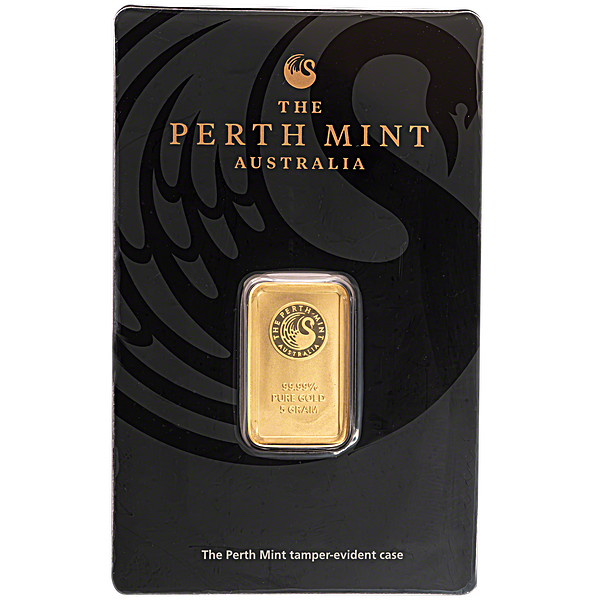 5 Gram Perth Mint Gold Bullion Bar
